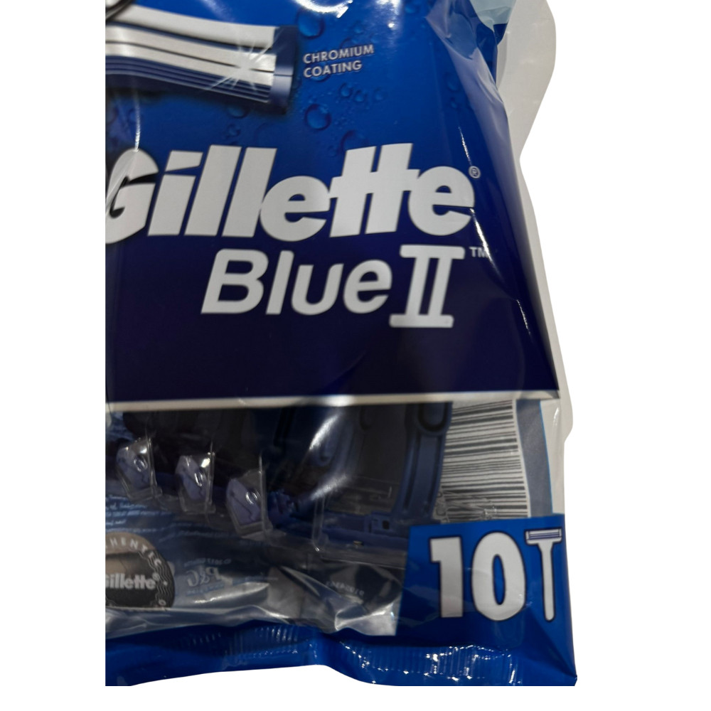 Gillette Blue II Fixed Head Disposable 10 Razors