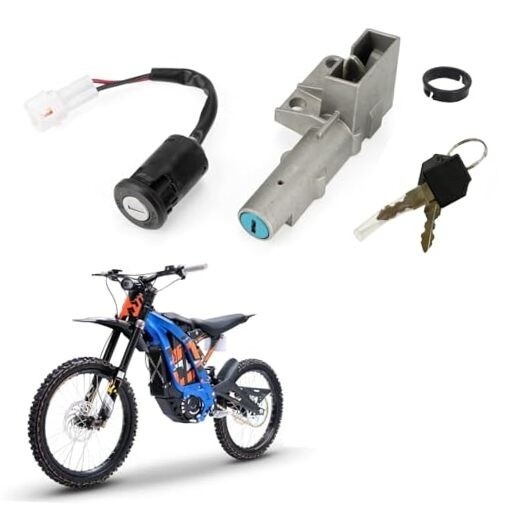 Motorcycle Ignition Key Switch Set,  Ebike Ignition Switch with Key Fit for