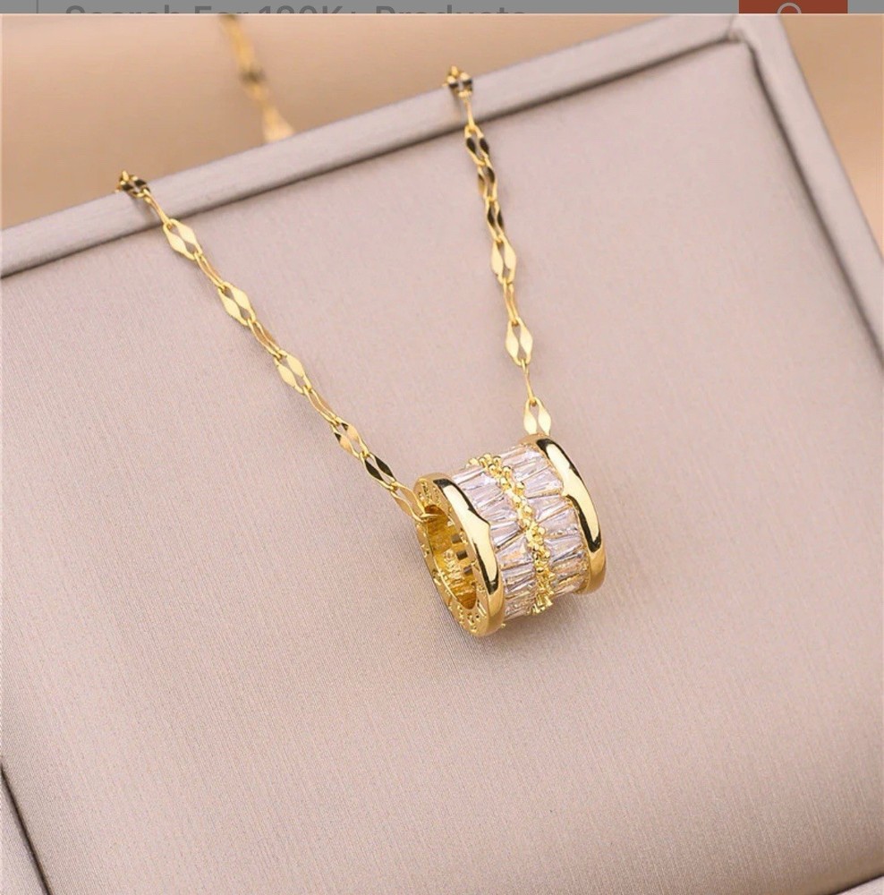 Crystal Barrel Necklace