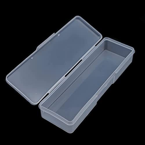 4 Pieces Plastic Storage Personal Box for Nail, Nail Implement Storage clear