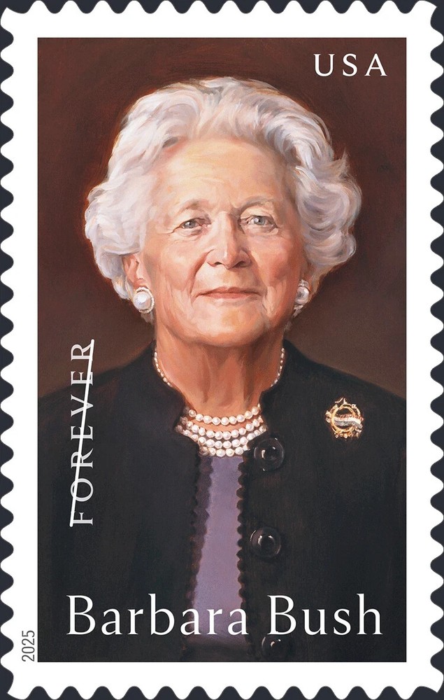 US Barbara Bush Forever Stamp Single Scott #6022