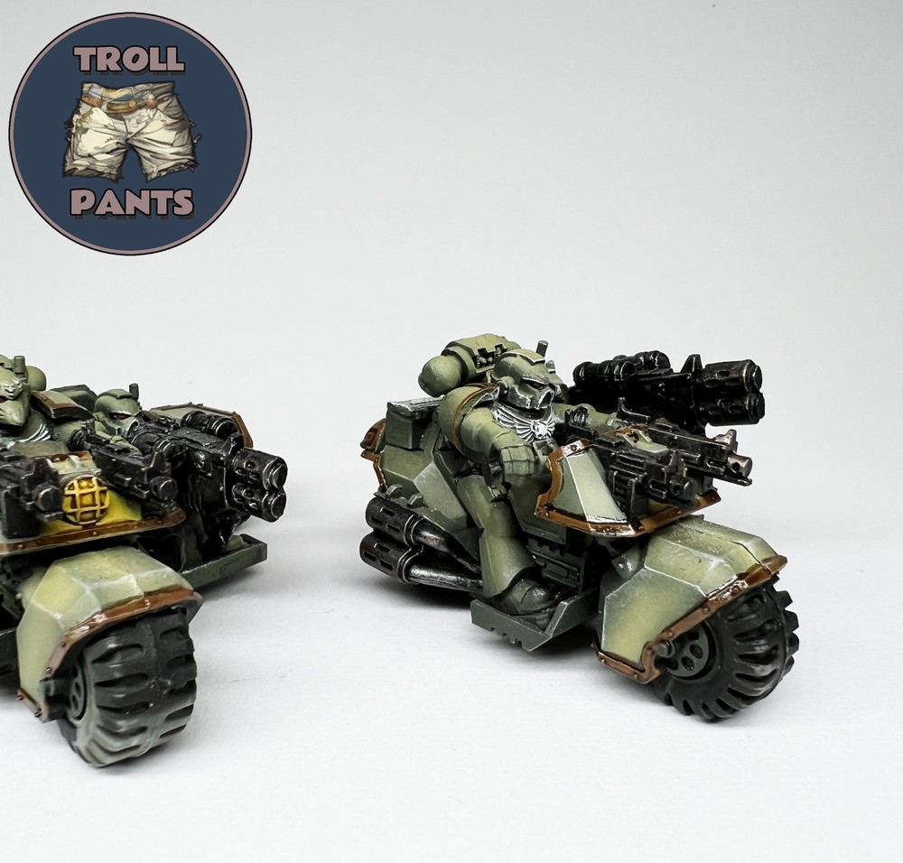 Warhammer 40k Dark Angels - Space Marines - 2 Attack Bikes