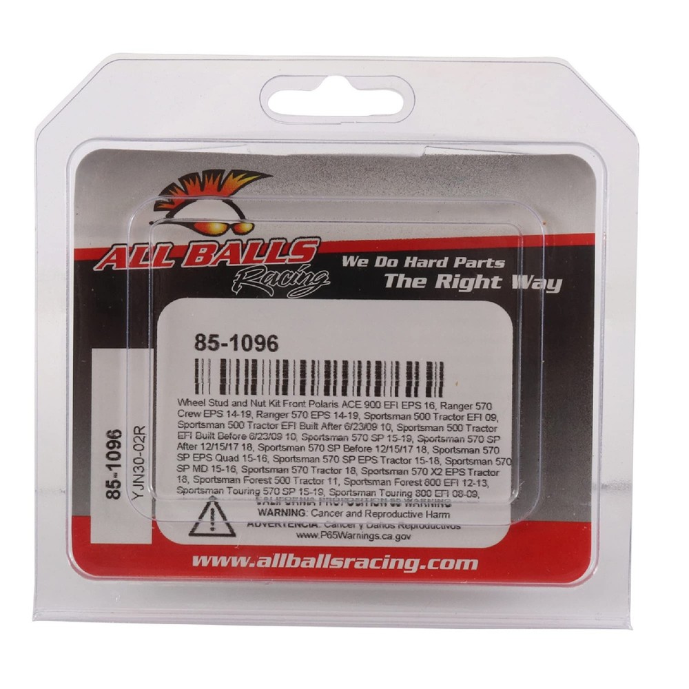 Racing 85-1096 Wheel Stud and Nut Kit Compatible Multi One Size