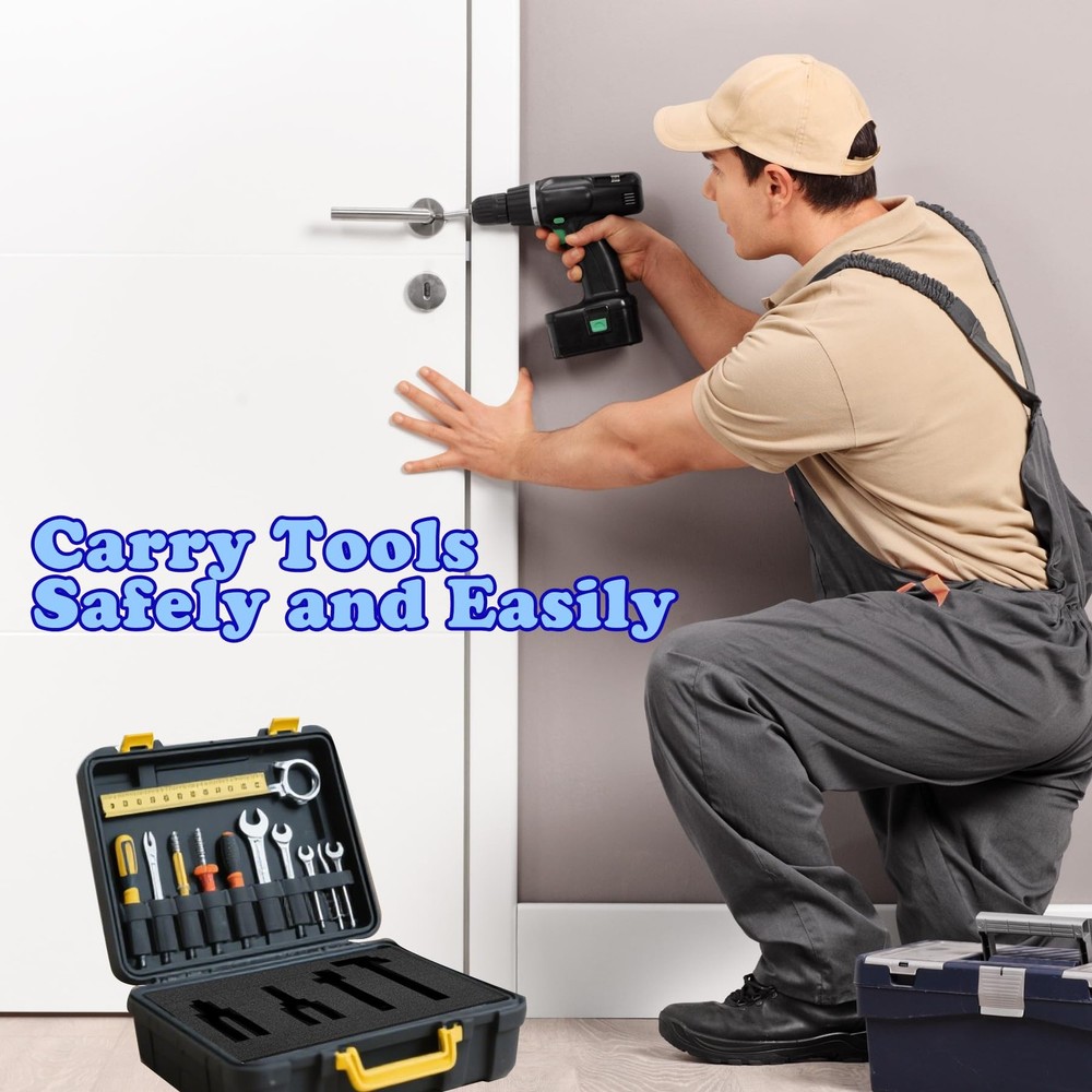16" x 12" Pick and Pluck Foam Inserts for Tool Box – 8 Pack High-Density Poly...