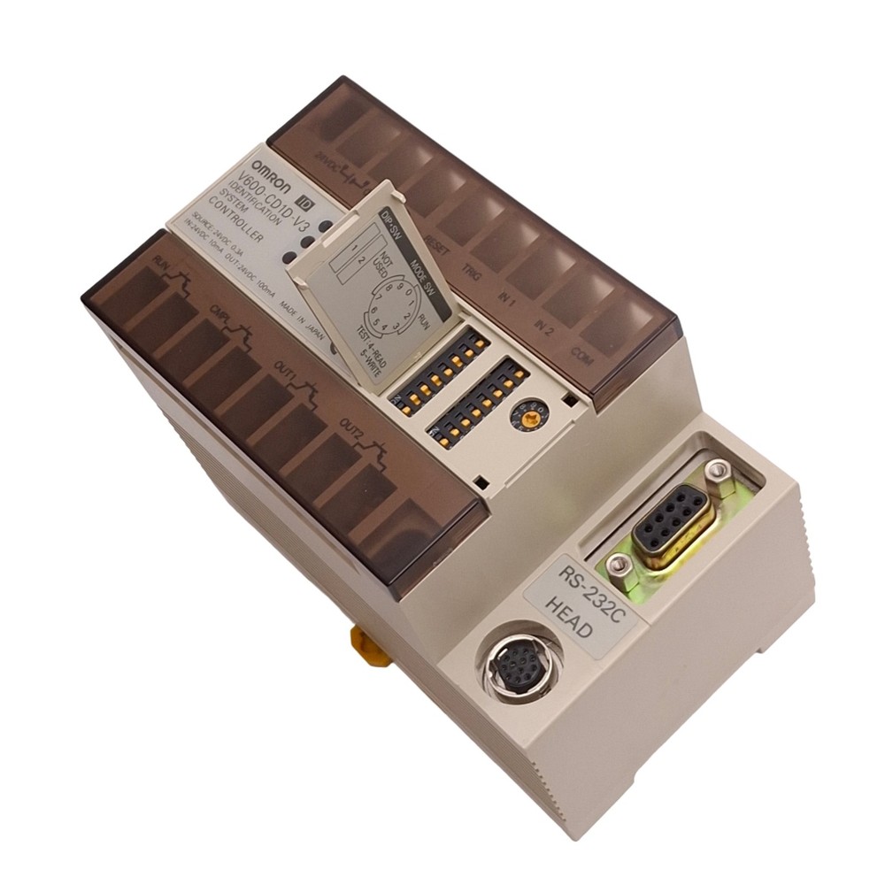 Omron V600-CD1D-V3 Identification System Controller for RFID, RS-232C, 24VDC