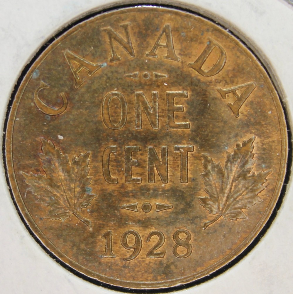 1928 Canada 1 Cent — Uncirculated, Lustrous!