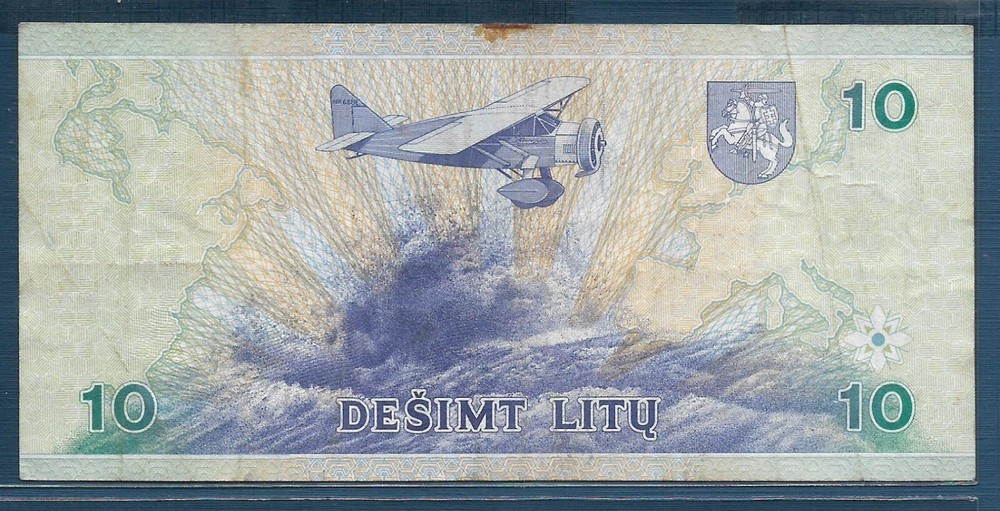 Lithuania 10 Litu, 1997, P 59, VF+