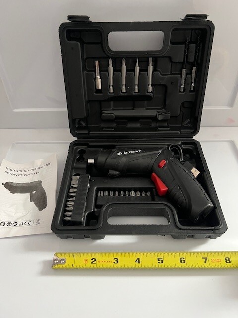 *NEW* USB RECHARGEABLE MINI DRILL SCREWDRIVER KIT