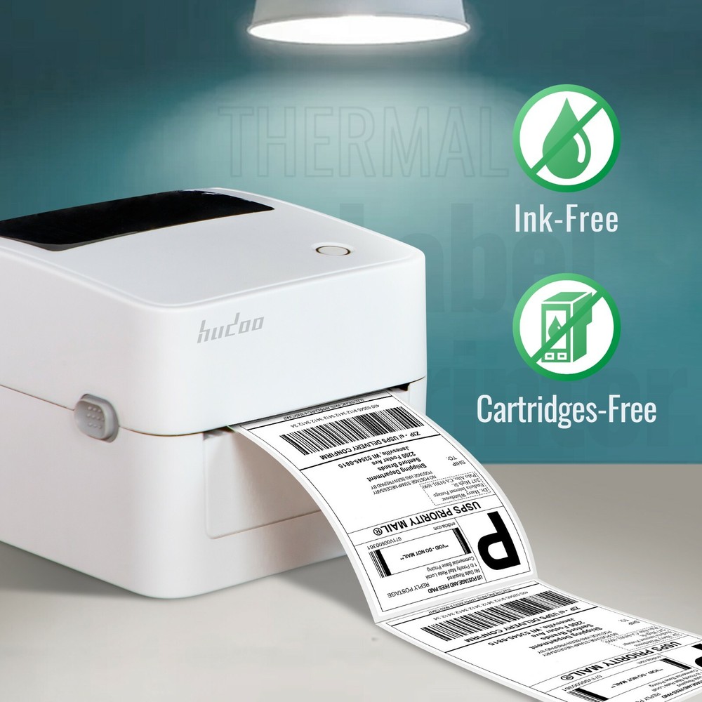 Hudoo 2054K Thermal Label Printer,4X6 Shipping Label Printer (USB)