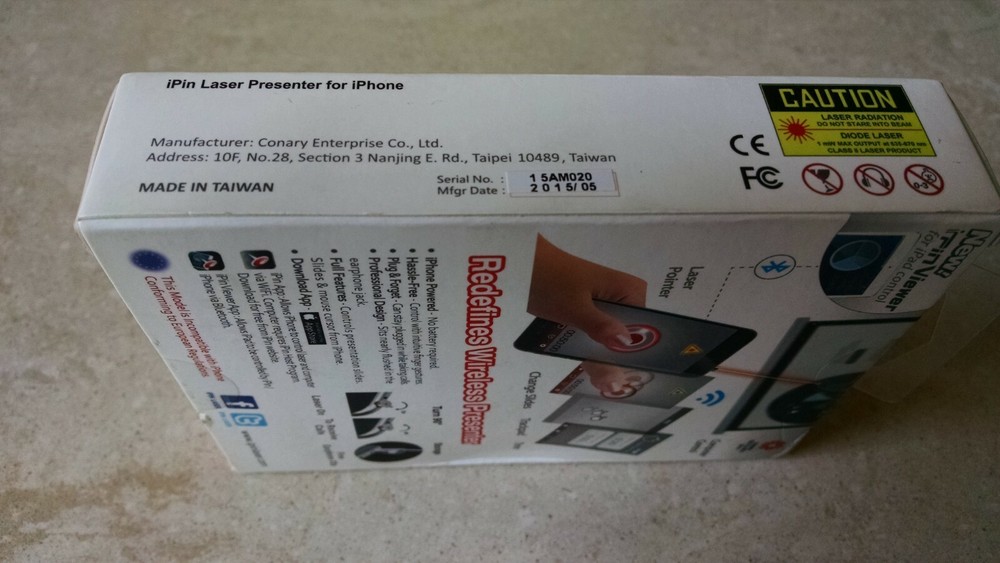 iPin mobile powered laser presenter_professional_for iPhone 6Plus/6S Plus_NIB