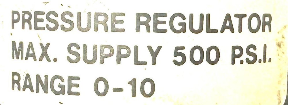 Fairchild Model 10 Pressure Regulator 500PSI
