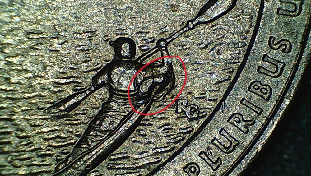 2018 Apostle Islands Quarter with Large Die Chip on Reverse
