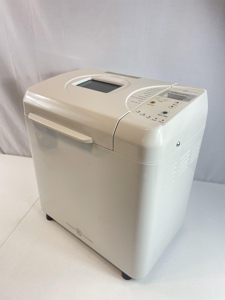 Williams Sonoma Bread Machine WS0797 2lb 1.5lb Programmable Maker White With Pan