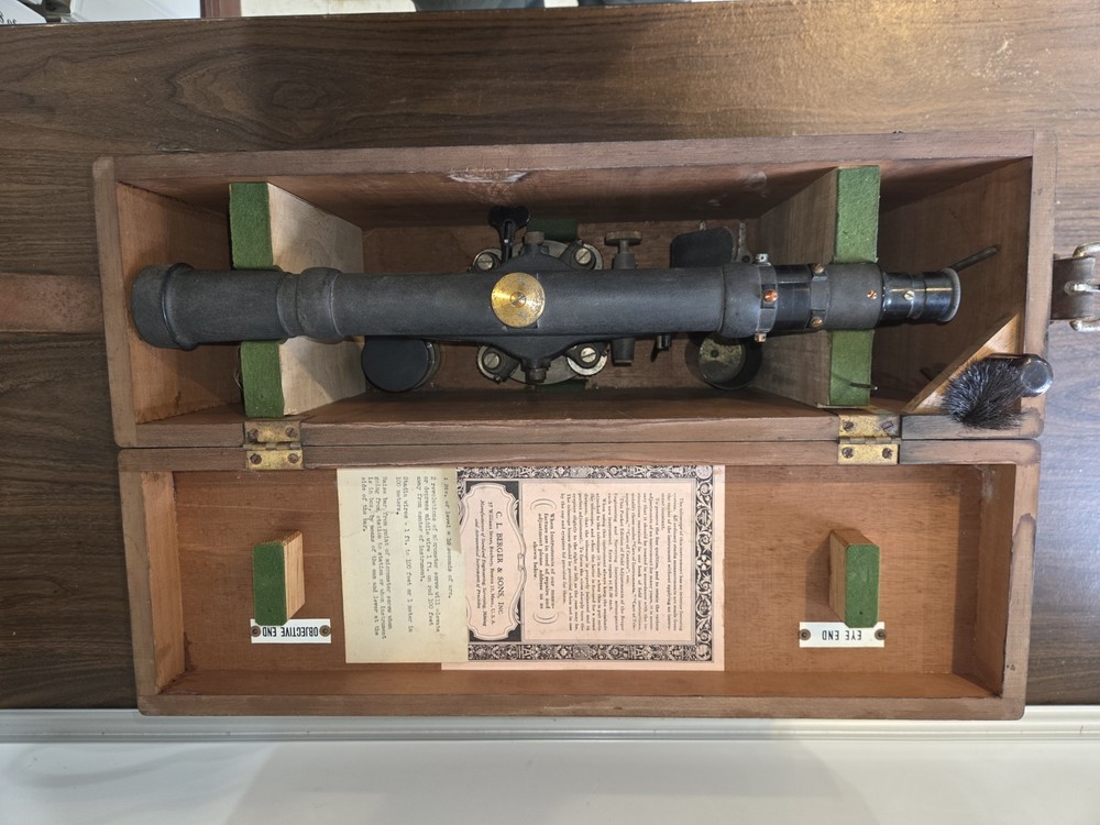 C.L. Berger And Sons' Precise Engineers Level With Micrometer
