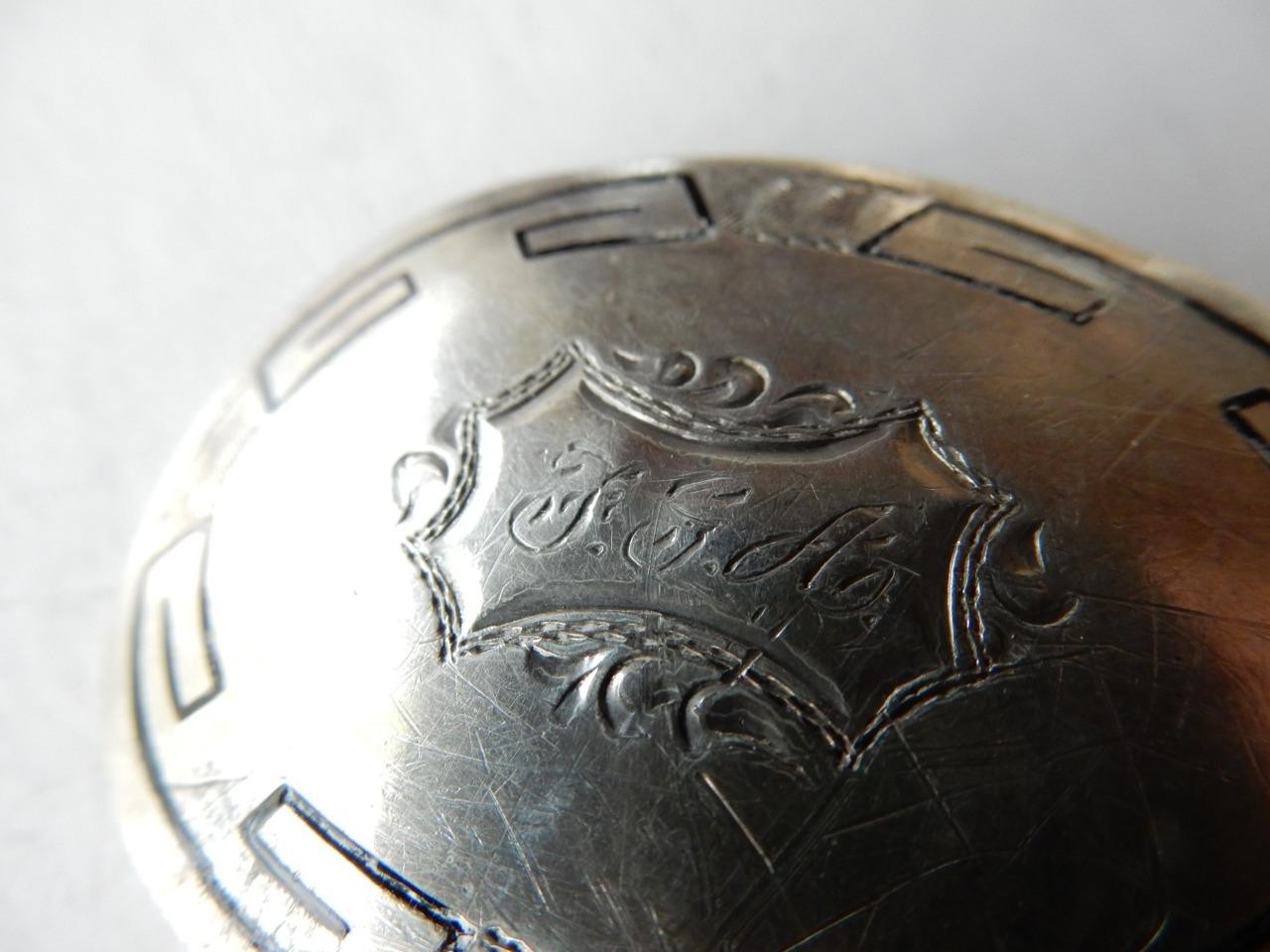 VINTAGE MARSH STERLING SILVER, BELT BUCKLE & WATCH FOB SET, F.G.A.