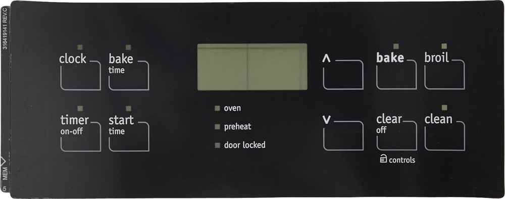 Replacement 316419141 Range Oven Control Overlay for Electrolux for Frigidaire
