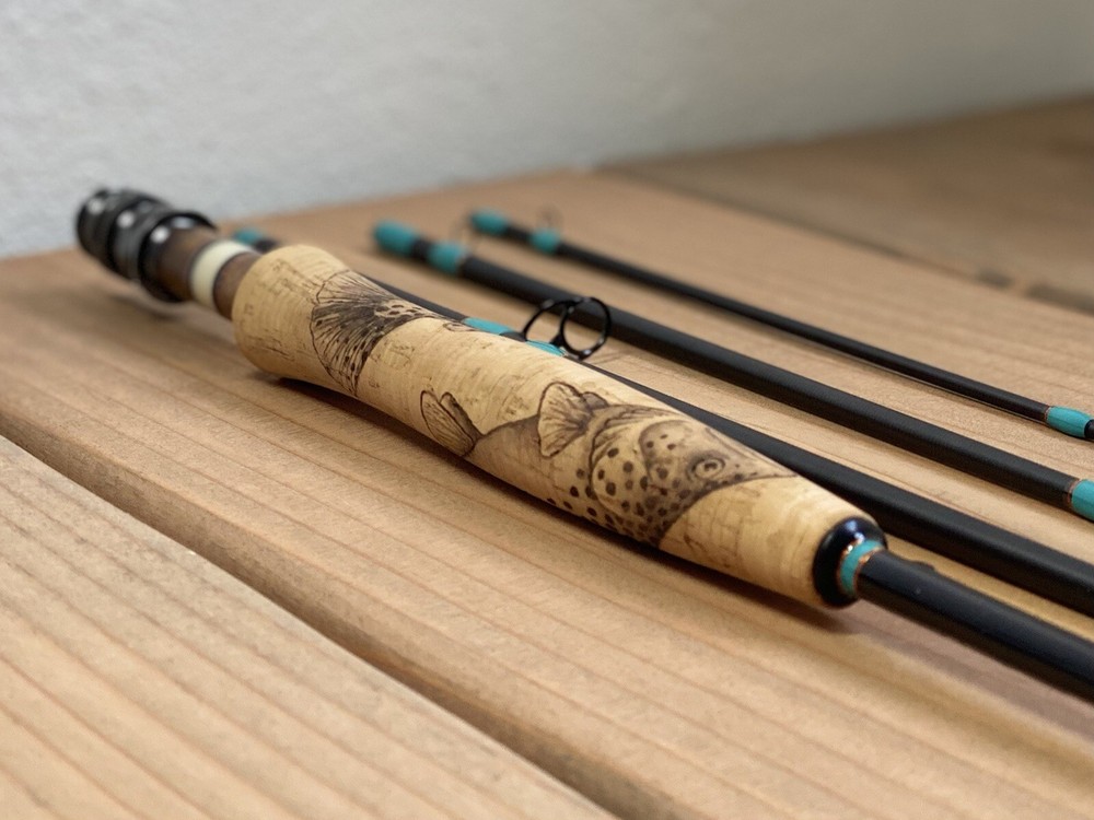 Brown Trout Fly Rod Cork Grip