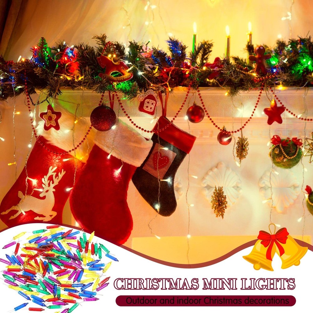 60 Count 6V Mini Christmas Replacement Light Bulbs for Tree Decorations NEW