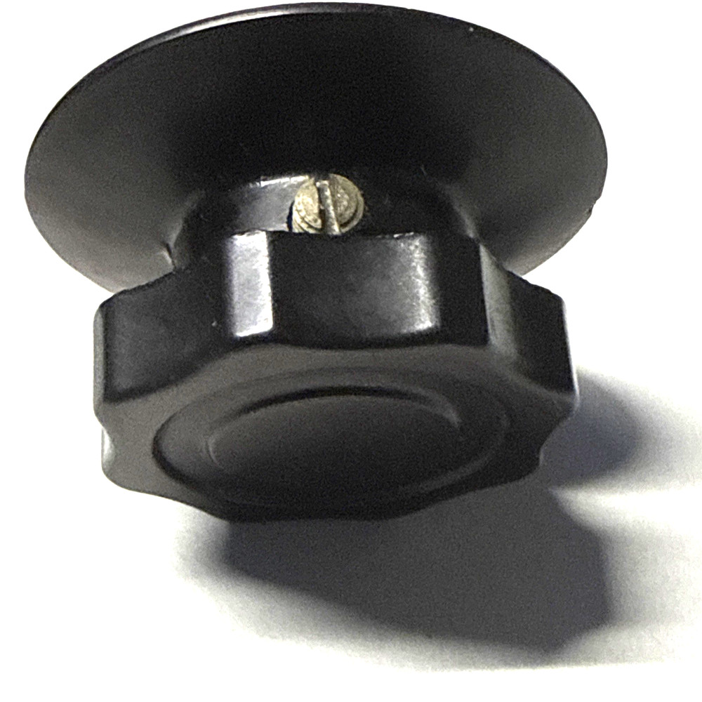one black knob with skirt OD=44 mm