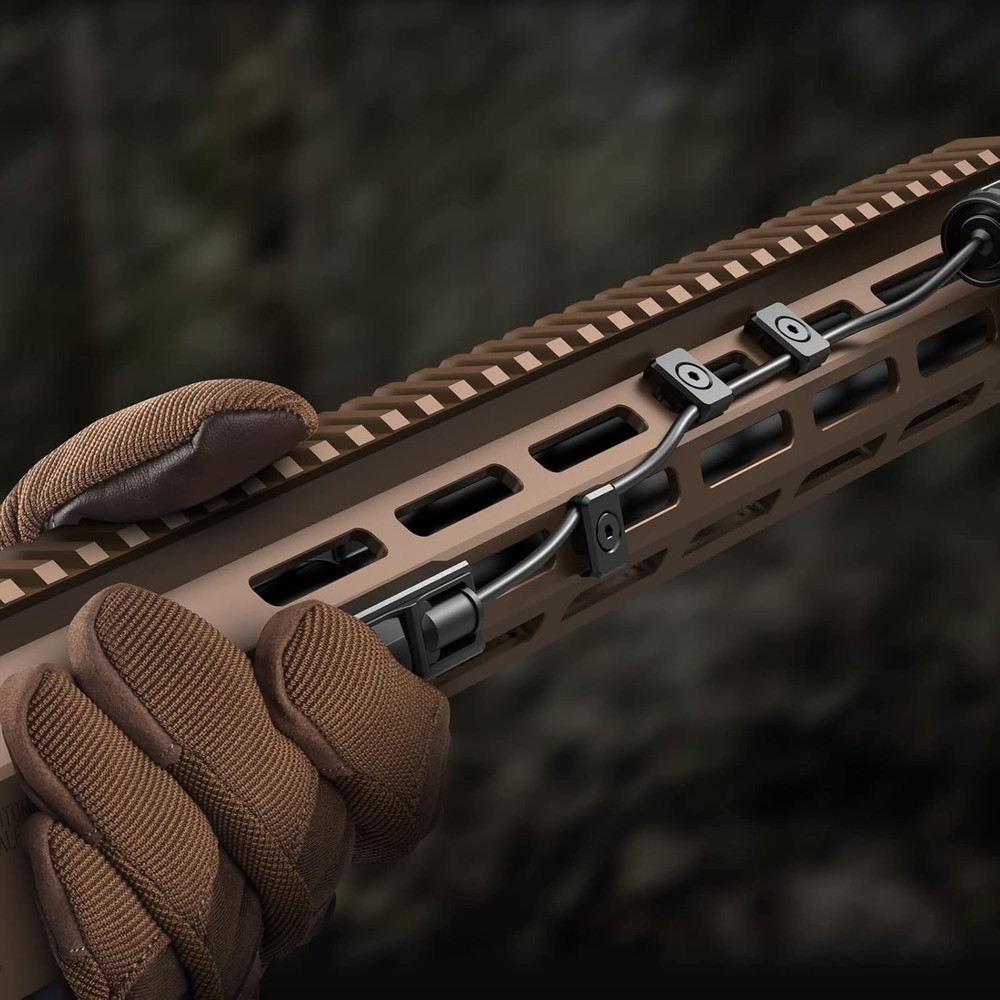 8-Pack M-LOK Compatible Pressure Switch Cable Guides for Tactical Efficiency