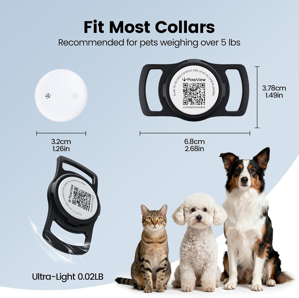 Smart Dog Tracker for Collar, for Ios & Android, Pet Location Tracker with Holde