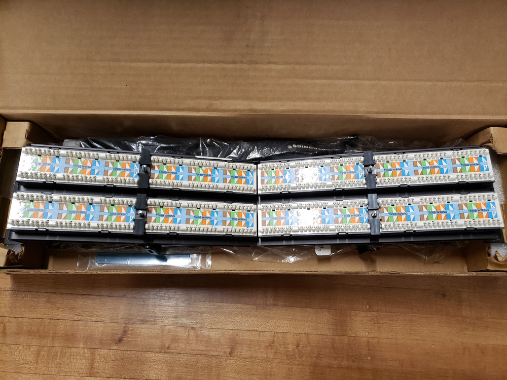 New Open Box Ortronics Clarity Series 48Port Cat6 Angled Patch Panel OR-PHA66U48