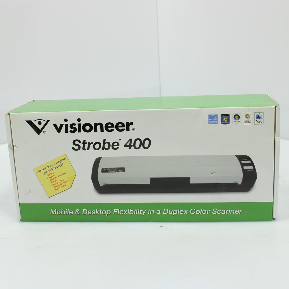 Visioneer Strobe 400 Electronic Portable Sheetfed Scanner