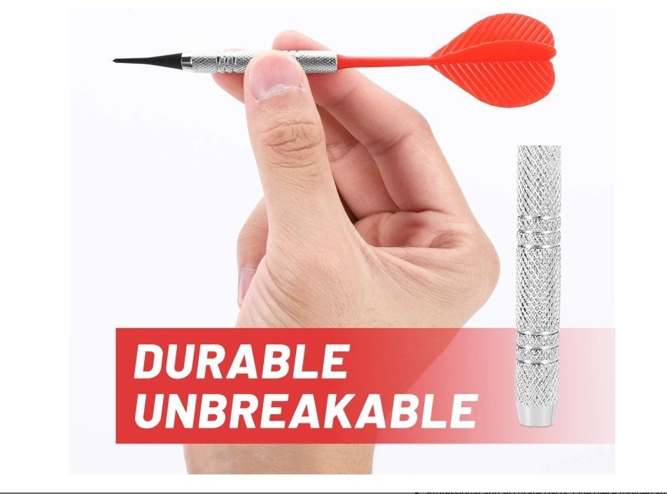 Accmor Soft Tip Darts, Bar Dart, Plastic Tip Darts Set, Attach Extra 100 Black