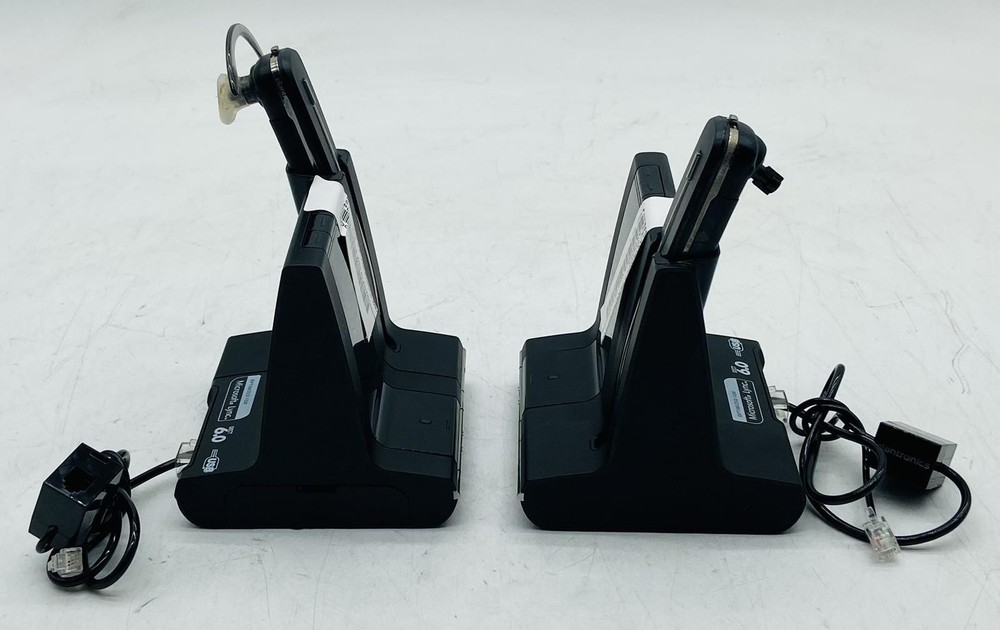 2x PLANTRONICS W02 DECT WIRELESS HEADSET SYSTEMS