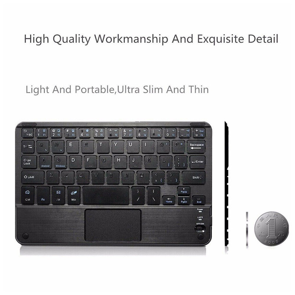 New Wireless Bluetooth Keyboard W/Mouse Touchpad For Android/IOS Tablet