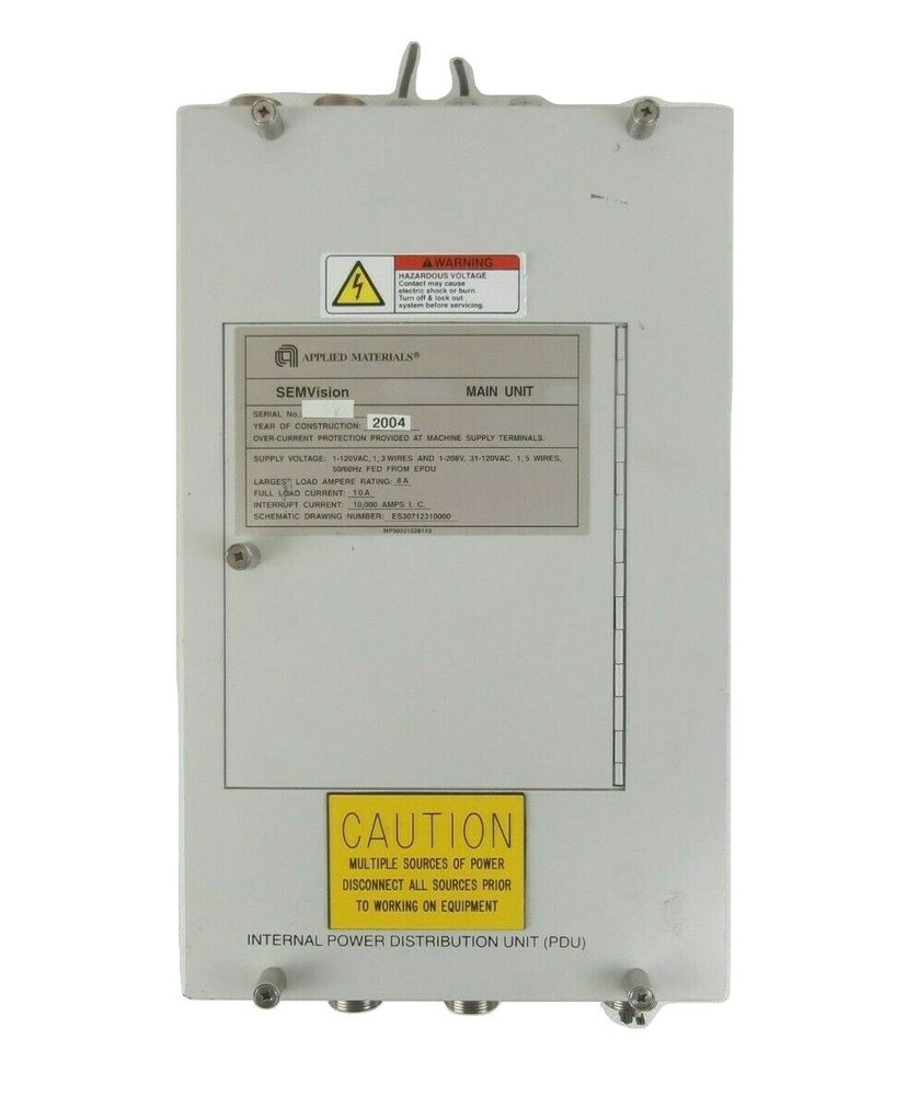 AMAT Applied Materials SEMVision Main Unit Power Distribution Unit PDU cX Spare