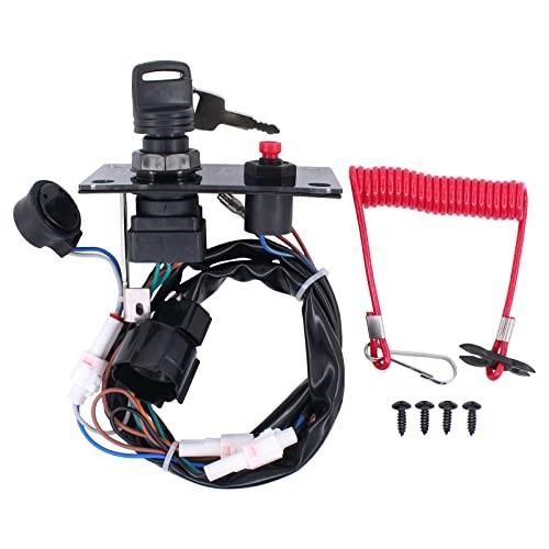 Outboard Top Single Ignition Switch Panel with Key 37100-96J24 37100-96J27