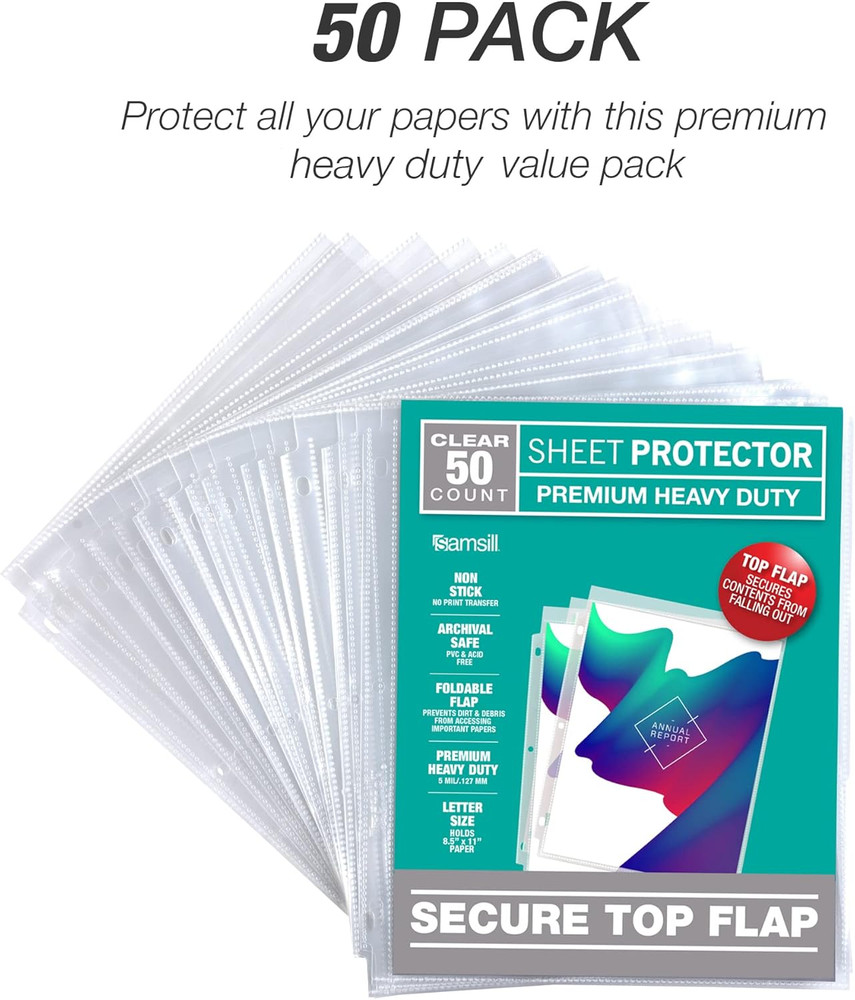 Secure TOP Sheet Protector Family