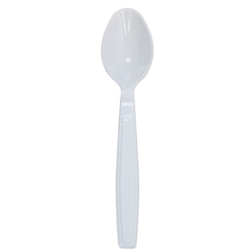 Karat U2023W White Disposable Teaspoons