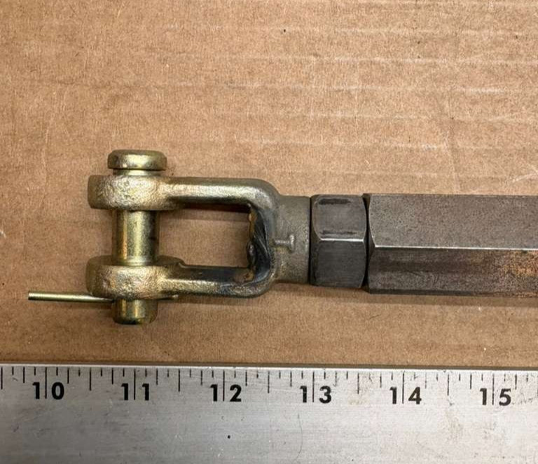 Adjustable Turnbuckle Linkage Rod with Clevis Ends