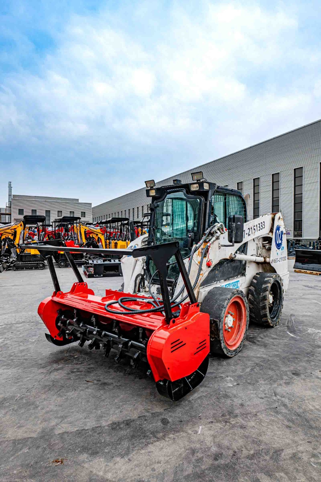 60" Forestry Mulcher Cutter for Bobcat Skid Steer Tree Removal Land Clearing