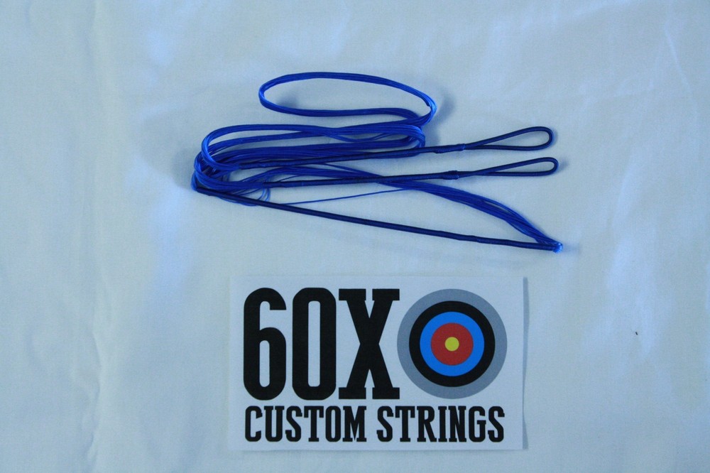 60X Custom Strings 59" Fast Flight Blue Recurve Bowstrings Bow String