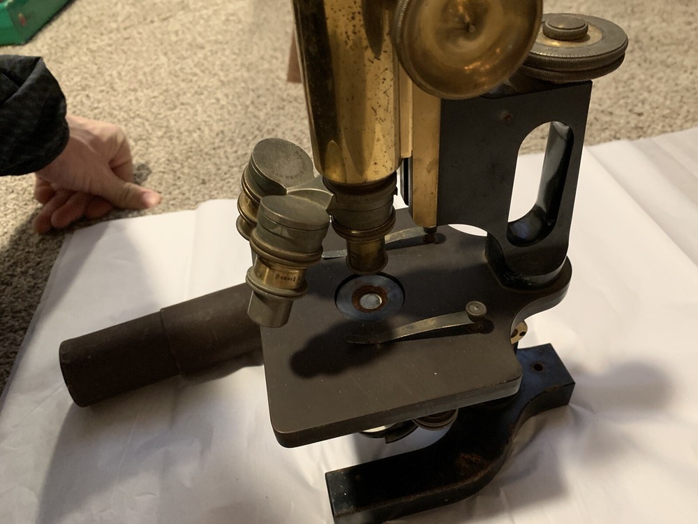 early 1900s bausch and lomb optical microscope