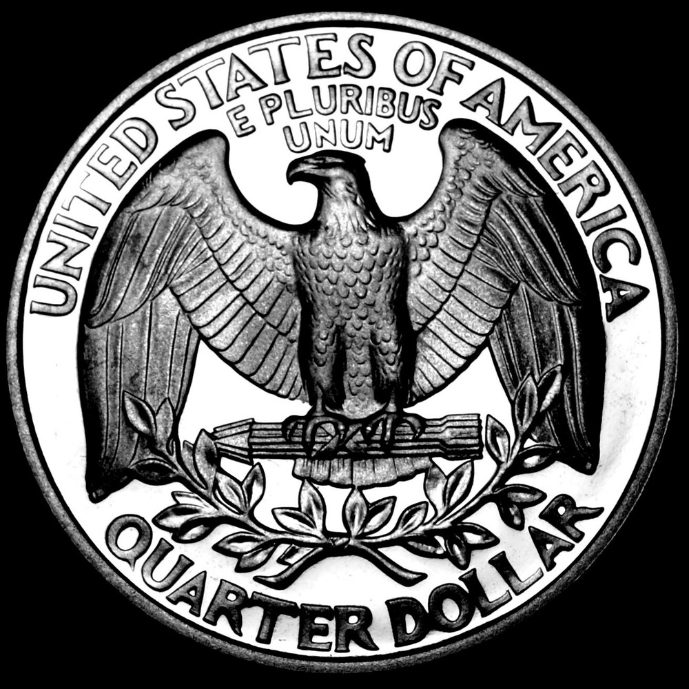 1990 S Proof Washington Quarter from U.S. Mint