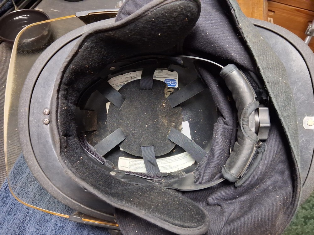 Fire-Dex 1910 Fireman Helmet VGC w/brass eagle