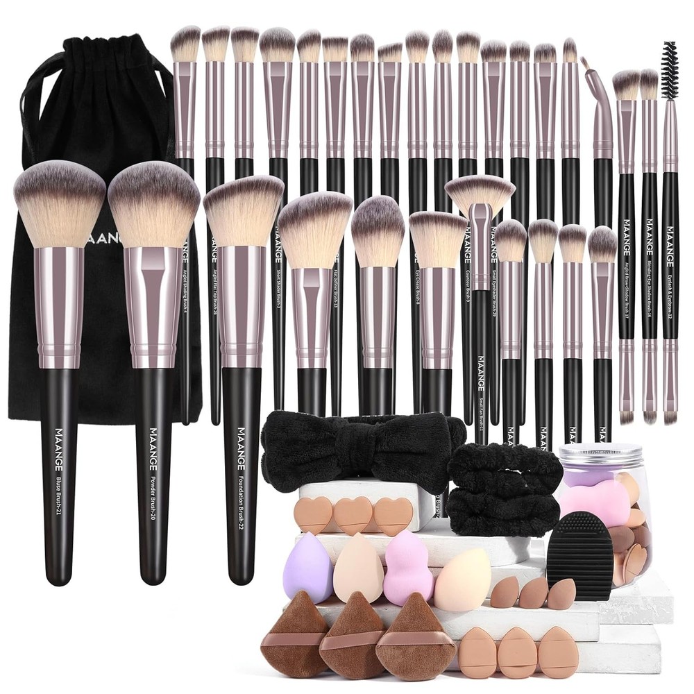 Makeup Brushes 51 Pcs Makeup Kit, Multi-functional Makeup Tool Set with Makeup