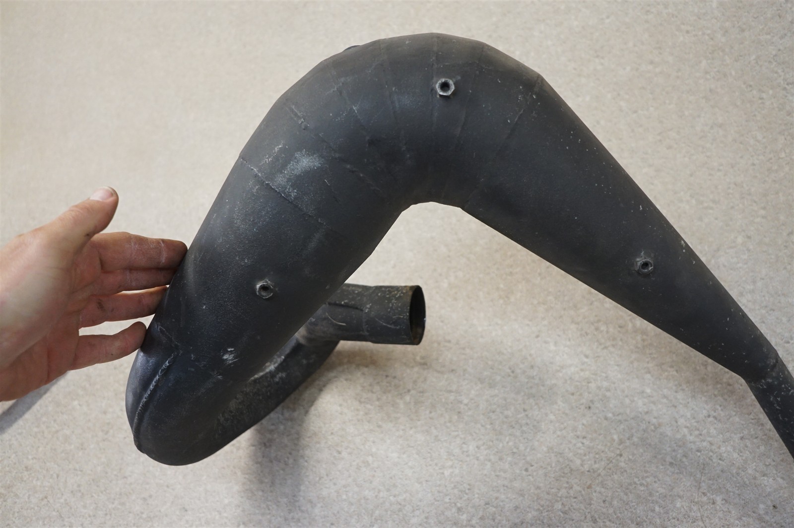 1984 84 Honda ATC250R ATC 250R Full Exhaust System Pipe Muffler Silencer