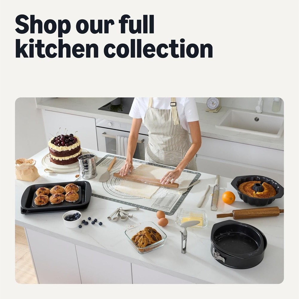 6 Piece Nonstick Bakeware Set Stackable Dishwasher and Oven-Safe