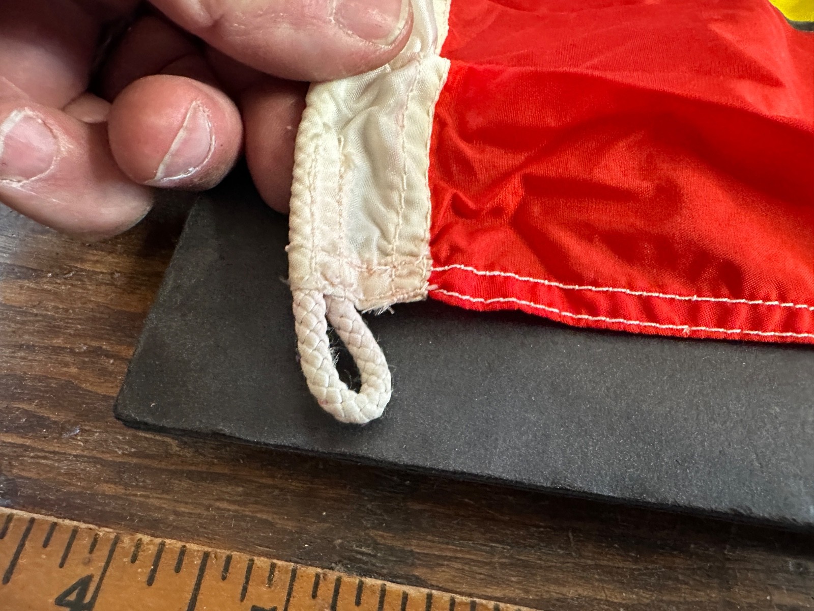 Vintage 1960 Royal St. Lawrence Yacht Club Burgee, Flag, & Decal, Dorval Quebec