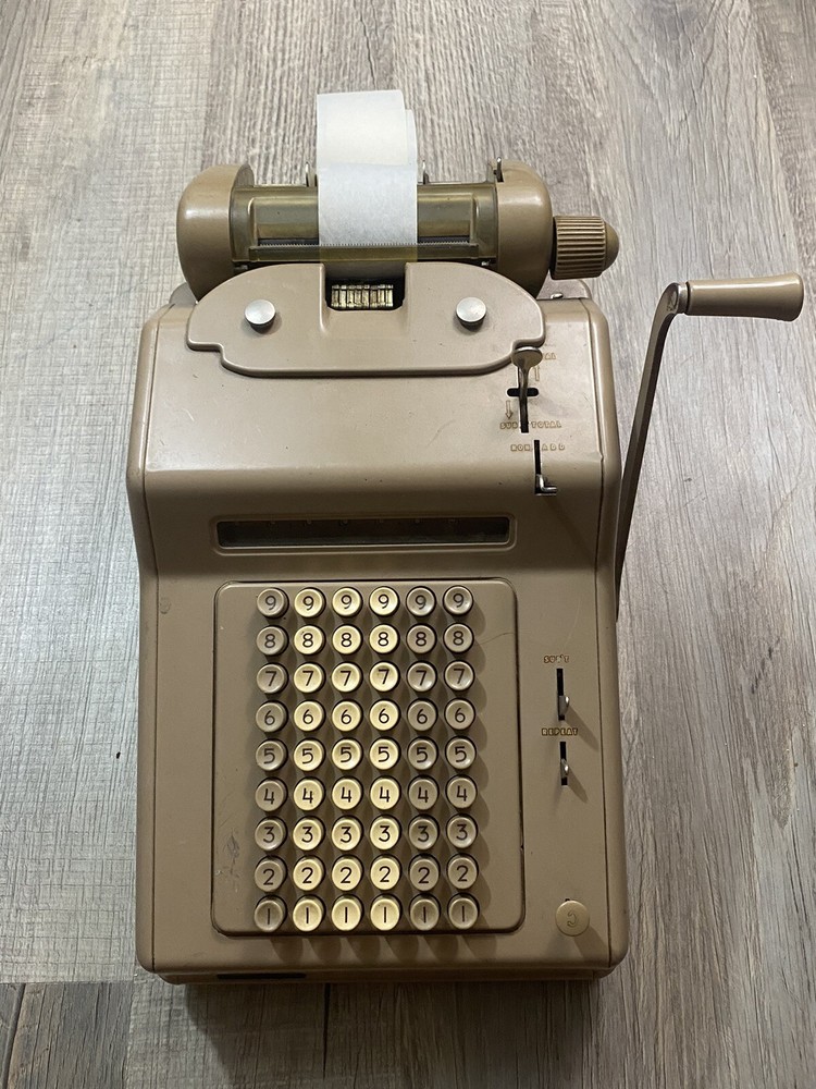 Vintage ncr adding machine 154-2-77x