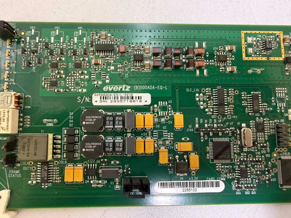 Evertz 501ADA-EQ-L Analog Video Distribution Amplifier w Cable Equalization