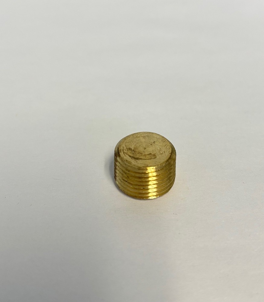 3/8 MNPT Countersink Hex Plug, Brass - BFCC-095