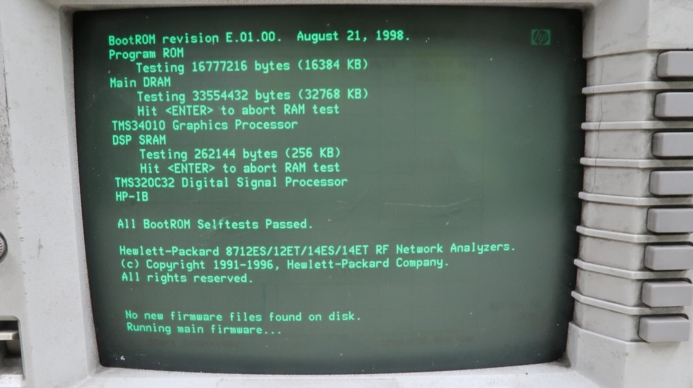 HP 8712ET RF NETWORK ANALYZER M0264