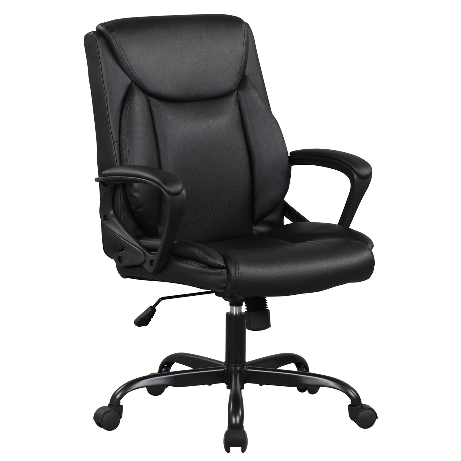 Home Office Chair Ergonomic Desk Chair PU Leather Task Chair Rolling Swivel