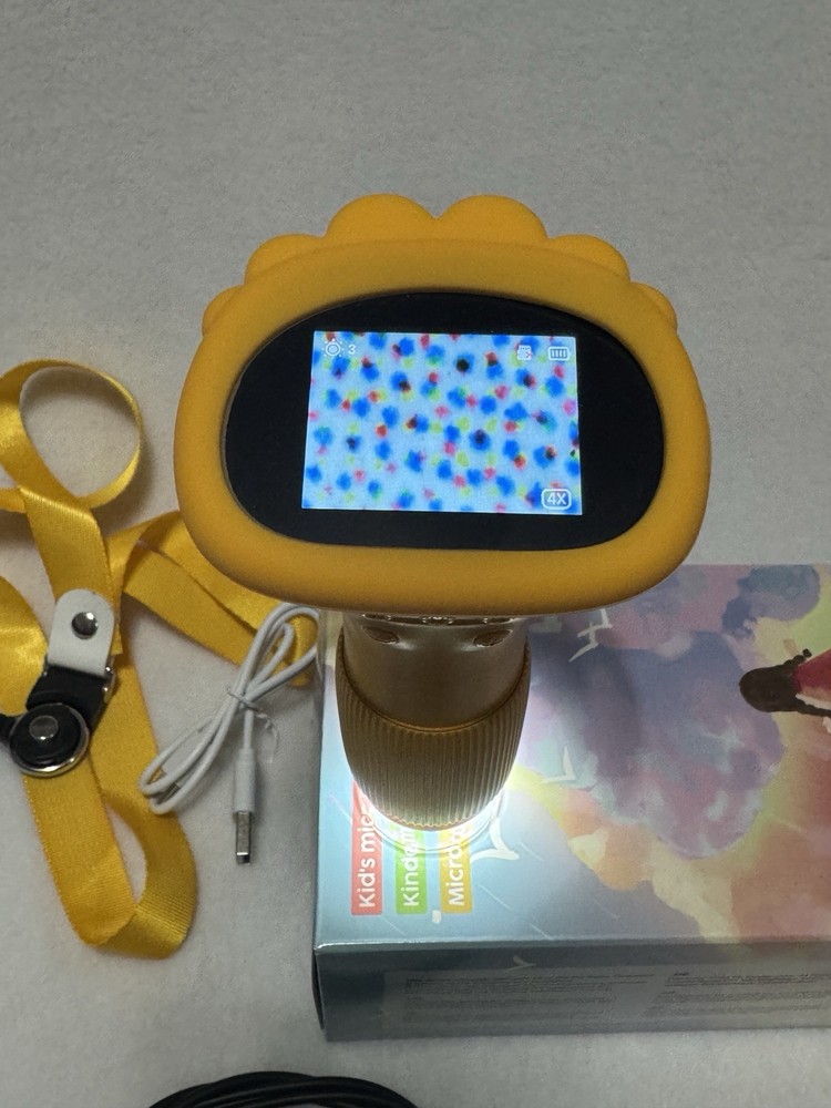 WORKING Kids Digital Microscope with Screen | Handheld STEM Toy | Rechargeable